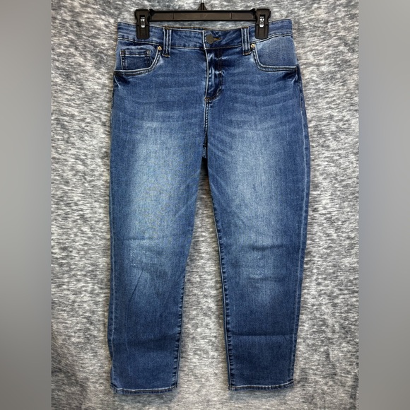 Kut from the Kloth Denim - KUT FROM THE KLOTH Women’s Crop Skinny Boyfriend Jeans Size 8 Denim Stretch